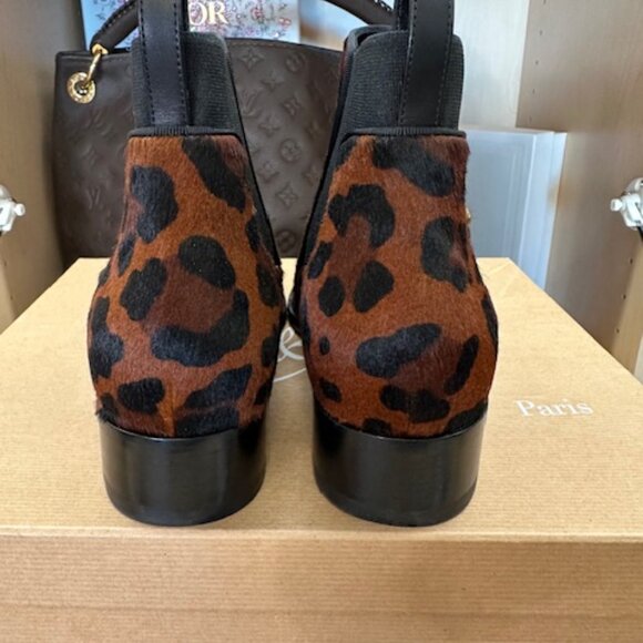 Christian Louboutin Pony Hair Chelsea Boots Women's Size 38 - Picture 3 of 7